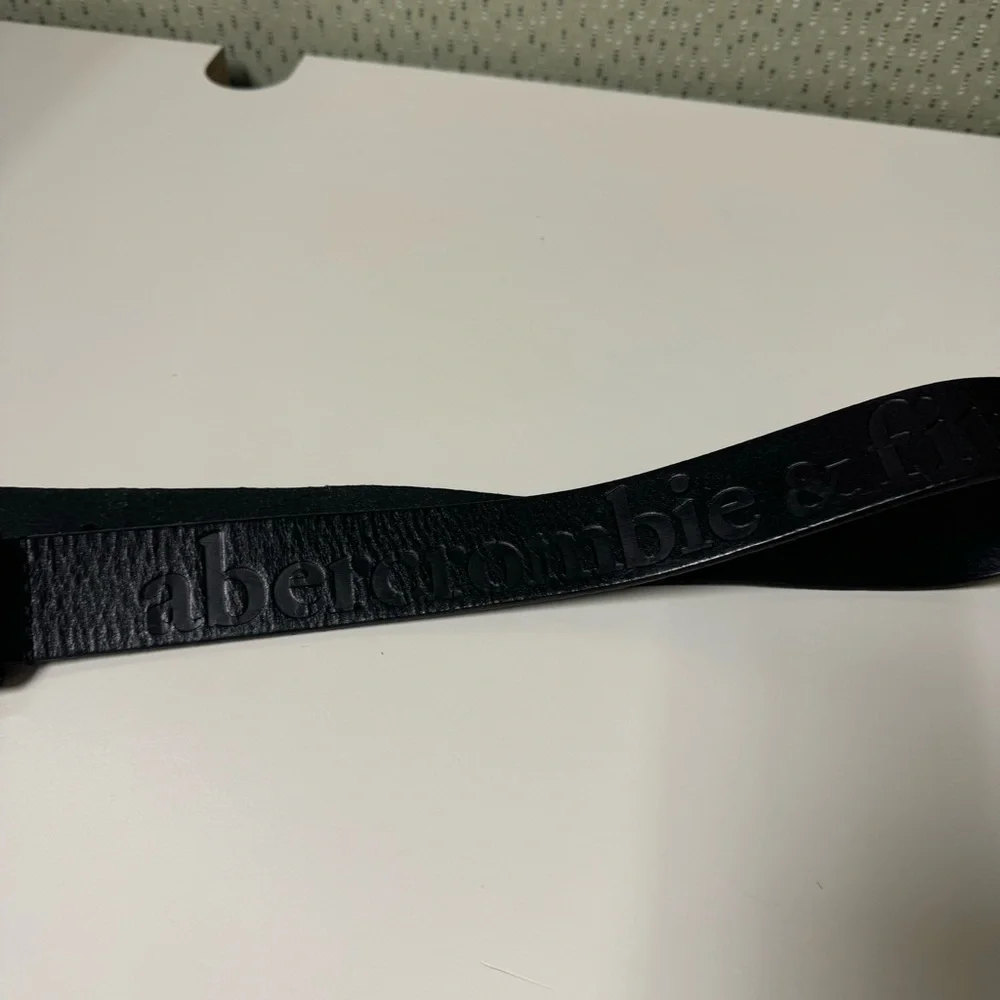 Abercrombie & Fitch Kids Black Leather Belt Sz 5-8 Boys Youth School